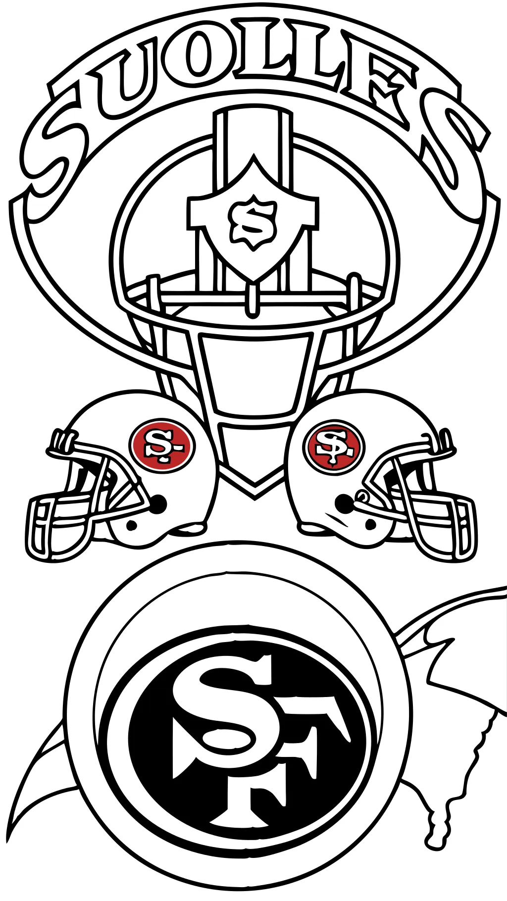 Páginas para colorear de 49ers